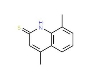 4,8-dimethylquinoline-2-thiol (CAS 53761-60-7) - chemical structure image