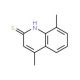 4,8-dimethylquinoline-2-thiol (CAS 53761-60-7) - chemical structure image
