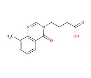 4-(8-methyl-4-oxoquinazolin-3(4H)-yl)butanoic acid - chemical structure image