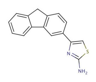 4-(9H-fluoren-3-yl)-1,3-thiazol-2-amine - chemical structure image