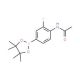 4-Acetamido-3-fluorophenylboronic acid, pinacol ester (CAS 269410-27-7) - chemical structure image