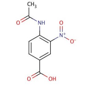 4-Acetamido-3-nitrobenzoic acid (CAS 1539-06-6) - chemical structure image