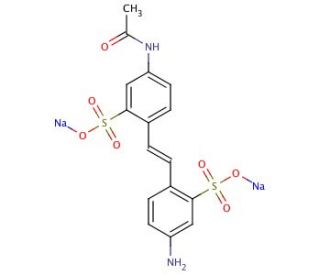 4-Acetamido-4&prime;-aminostilbene-2,2&prime;-disulfonic Acid Disodium Salt (CAS 78211-74-2) - chemical structure image