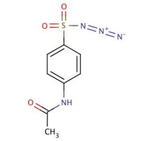 4-Acetamidobenzenesulfonyl azide (CAS 2158-14-7) - chemical structure image