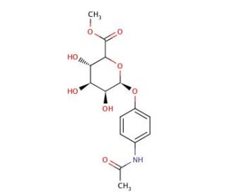4-Acetamidophenyl &beta;-D-Glucuronic Acid Methyl Ester (CAS 570394-17-1) - chemical structure image