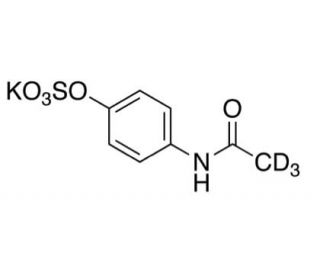 4-Acetaminophen-d3 Sulfate Potassium Salt (CAS 1188263-45-7) - chemical structure image
