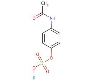 4-Acetaminophen Sulfate Potassium Salt (CAS 32113-41-0) - chemical structure image