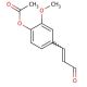 4-Acetoxy-3-methoxycinnamaldehyde, predominantly trans (CAS 83071-67-4) - chemical structure image