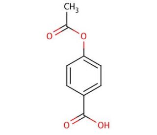4-Acetoxybenzoic acid (CAS 2345-34-8) - chemical structure image