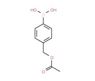 (4-Acetoxymethyl)phenylboronic acid (CAS 326496-51-9) - chemical structure image