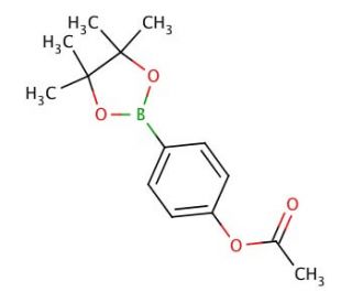 4-Acetoxyphenylboronic acid pinacol ester (CAS 480424-70-2) - chemical structure image
