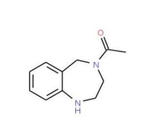 4-Acetyl-2,3,4,5-tetrahydro-1H-1,4-benzodiazepine (CAS 57756-36-2) - chemical structure image