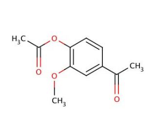 4-Acetyl-2-methoxyphenyl acetate (CAS 54771-60-7) - chemical structure image