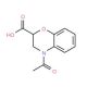 4-acetyl-3,4-dihydro-2H-1,4-benzoxazine-2-carboxylic acid (CAS 92288-75-0) - chemical structure image