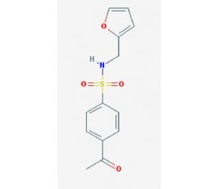 4-acetyl-N-(2-furylmethyl)benzenesulfonamide (CAS 736948-74-6) - chemical structure image
