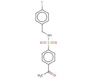 4-acetyl-N-(4-fluorobenzyl)benzenesulfonamide - chemical structure image