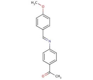 4-Acetyl-N-(4-methoxybenzylidene)aniline (CAS 23596-02-3) - chemical structure image