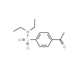 4-Acetyl-N,N-diethyl-benzenesulfonamide (CAS 1658-97-5) - chemical structure image