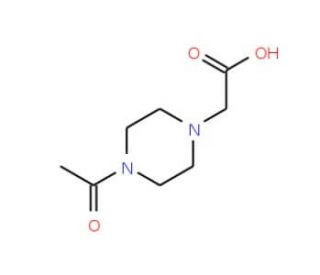 (4-Acetyl-piperazin-1-yl)-acetic acid (CAS 705941-45-3) - chemical structure image