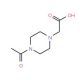 (4-Acetyl-piperazin-1-yl)-acetic acid (CAS 705941-45-3) - chemical structure image