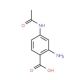 4-Acetylamino-2-amino-benzoic acid (CAS 43134-76-5) - chemical structure image