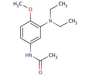 4-Acetylamino-2-(diethylamino)anisole (CAS 19433-93-3) - chemical structure image