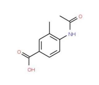 4-(acetylamino)-3-methylbenzoic acid (CAS 37901-92-1) - chemical structure image
