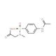 [(4-Acetylamino-benzenesulfonyl)-methyl-amino]-acetic acid (CAS 99842-24-7) - chemical structure image