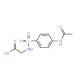 (4-Acetylamino-benzenesulfonylamino)-acetic acid (CAS 23776-98-9) - chemical structure image