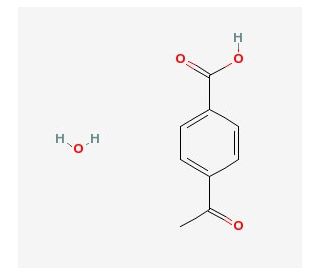 4-acetylbenzoic acid hydrate - chemical structure image