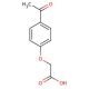 4-Acetylphenoxyacetic acid (CAS 1878-81-5) - chemical structure image