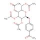 4-Acetylphenyl 2,3,4,6-Tetra-O-acetyl-β-D-glucopyranoside (CAS 25876-45-3) - chemical structure image