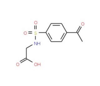 {[(4-acetylphenyl)sulfonyl]amino}acetic acid - chemical structure image