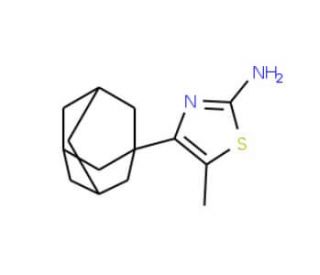 4-Adamantan-1-yl-5-methyl-thiazol-2-ylamine (CAS 201992-89-4) - chemical structure image