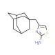 4-Adamantan-1-ylmethyl-thiazol-2-ylamine (CAS 28599-72-6) - chemical structure image
