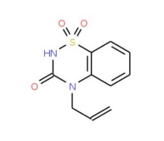 4-Allyl-2H-1,2,4-benzothiadiazin-3(4H)-on-1,1-dioxide - chemical structure image