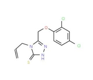 4-Allyl-5-[(2,4-dichlorophenoxy)methyl]-4H-1,2,4-triazole-3-thiol - chemical structure image