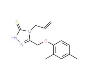 4-Allyl-5-[(2,4-dimethylphenoxy)methyl]-4H-1,2,4-triazole-3-thiol - chemical structure image
