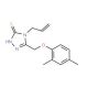 4-Allyl-5-[(2,4-dimethylphenoxy)methyl]-4H-1,2,4-triazole-3-thiol - chemical structure image