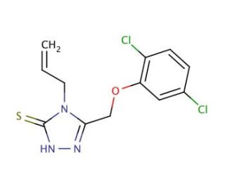 4-Allyl-5-[(2,5-dichlorophenoxy)methyl]-4H-1,2,4-triazole-3-thiol - chemical structure image