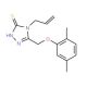 4-Allyl-5-[(2,5-dimethylphenoxy)methyl]-4H-1,2,4-triazole-3-thiol (CAS 590354-68-0) - chemical structure image