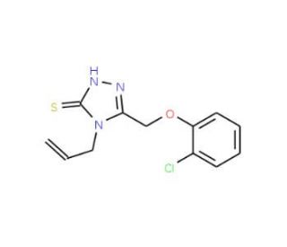4-Allyl-5-[(2-chlorophenoxy)methyl]-4H-1,2,4-triazole-3-thiol - chemical structure image