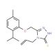 4-allyl-5-[(2-isopropyl-5-methylphenoxy)methyl]-4H-1,2,4-triazole-3-thiol - chemical structure image