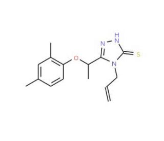 4-Allyl-5-[1-(2,4-dimethylphenoxy)ethyl]-4H-1,2,4-triazole-3-thiol - chemical structure image