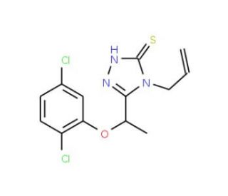 4-Allyl-5-[1-(2,5-dichlorophenoxy)ethyl]-4H-1,2,4-triazole-3-thiol - chemical structure image