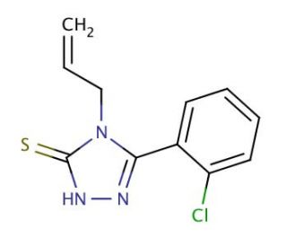 4-Allyl-5-(2-chlorophenyl)-4H-1,2,4-triazole-3-thiol - chemical structure image