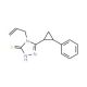 4-Allyl-5-(2-phenylcyclopropyl)-4H-1,2,4-triazole-3-thiol - chemical structure image