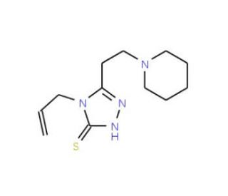 4-allyl-5-(2-piperidin-1-ylethyl)-4H-1,2,4-triazole-3-thiol - chemical structure image