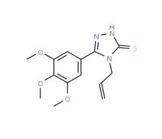 4-Allyl-5-(3,4,5-trimethoxyphenyl)-4H-1,2,4-triazole-3-thiol - chemical structure image