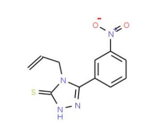 4-allyl-5-(3-nitrophenyl)-4H-1,2,4-triazole-3-thiol (CAS 17050-61-2) - chemical structure image
